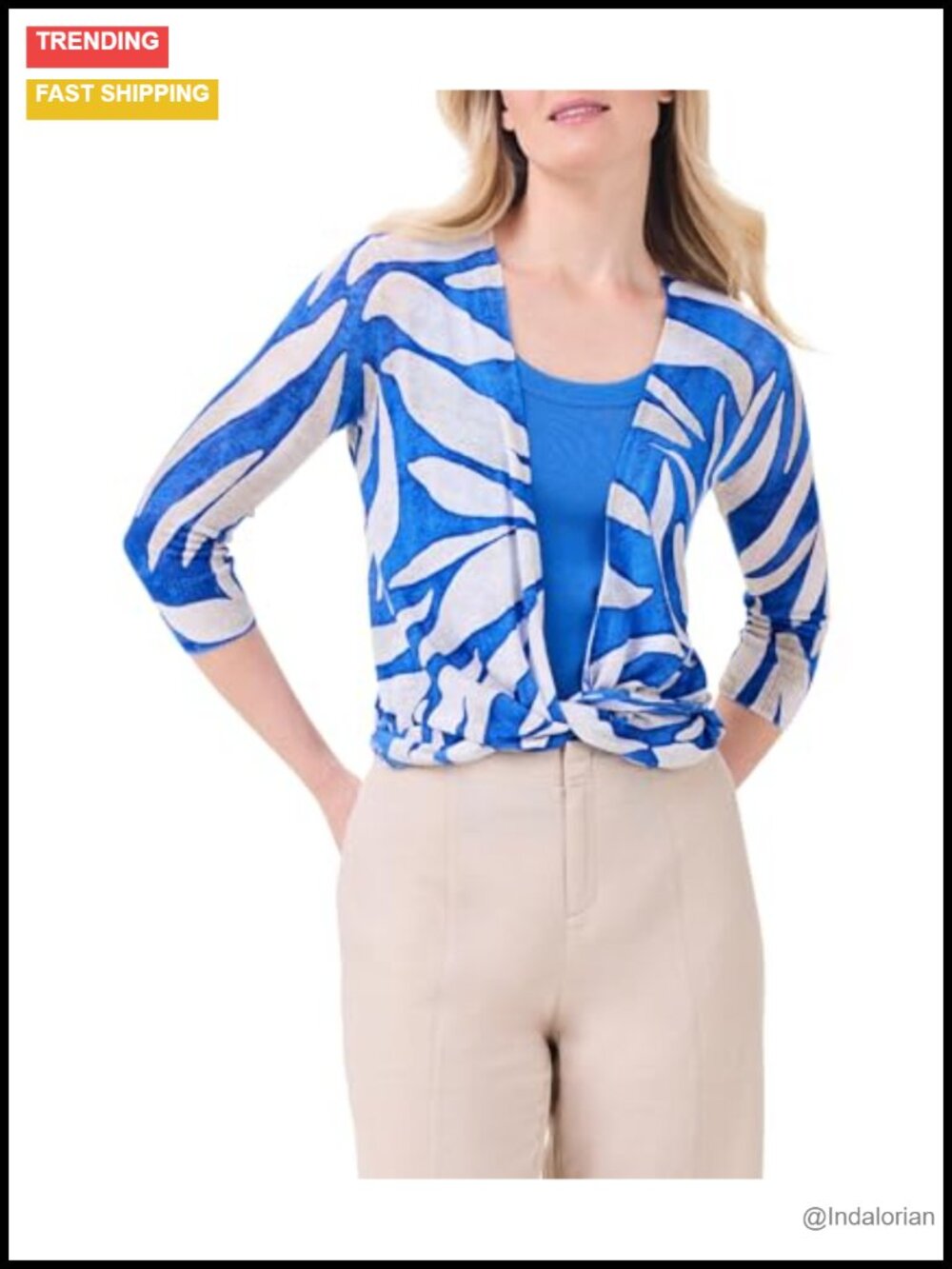 NIC+ZOE Meadow Mix 4-Way Cardigan Petite Womens Lightweight Knit